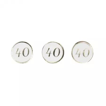 CONFETTIS DE TABLE 40 ANS DORES 