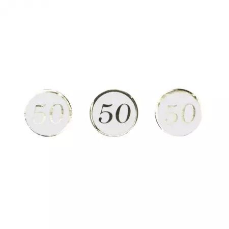 CONFETTIS DE TABLE 50 ANS DORES -