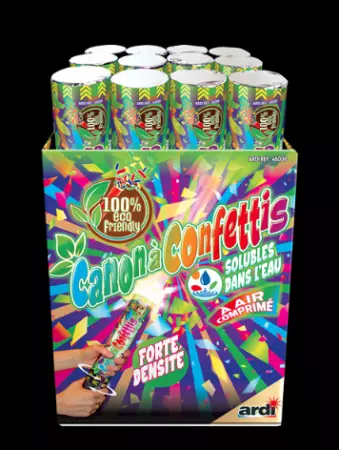 CONON LANCE COTILLONS 30 CM- CONFETTI 100% SOLUBLE