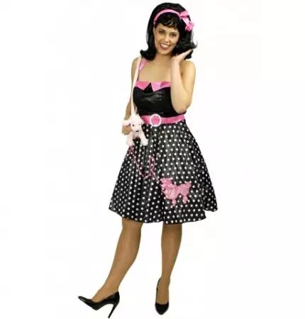 COSTUME PEGGY SUE -ROBE+PETTICOAT,44-46