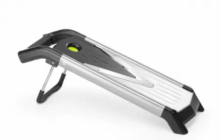 Coupe-l&eacute;gumes et r&acirc;pes en V mandoline avec double lame