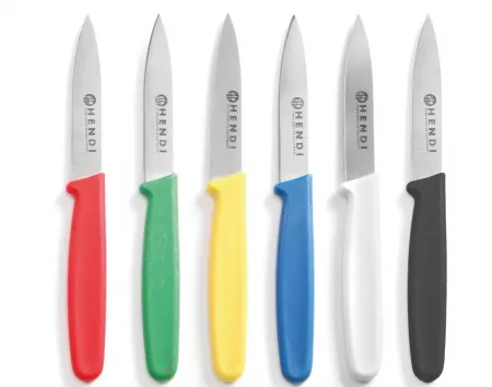 Couteau &eacute;plucheur set 6 couleurs 75/175 mm