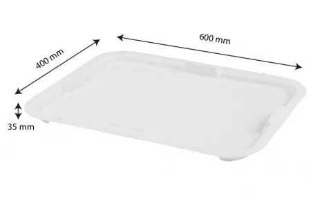 COUV BAC A DIV 600X400 13L BLANC