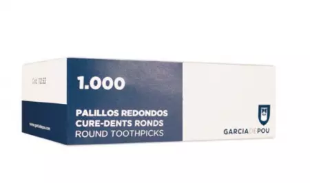 CURE-DENTS RONDS 6,8 CM NATUREL BOIS (1000 UNIT&Eacute;) (FSC 100%)