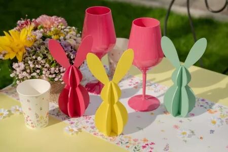 DECOR LAPIN JAUNE 10X20.5