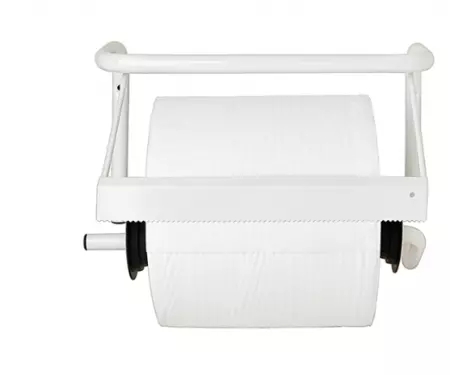 DISTRIBUTEUR MURAL PAPIER INDUSTRIEL 38,5x27x17,5 CM BLANC FER (1 UNIT&Eacute;)