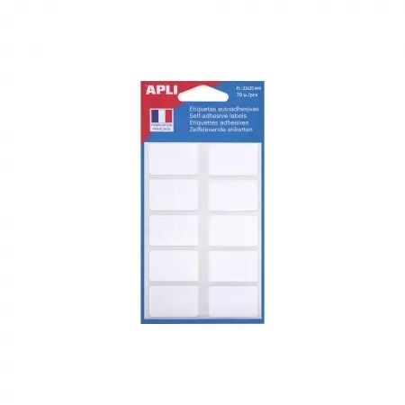 &Eacute;tiquette adh&eacute;sive apli agipa bureau 20x32mm pochette 70 unit&eacute;s.