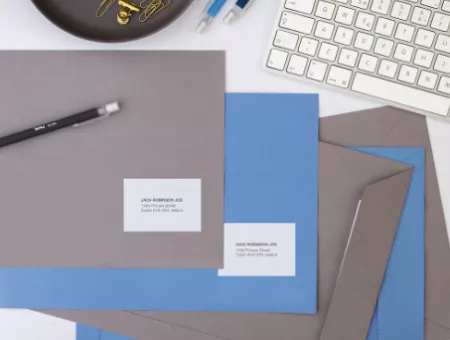  &Eacute;tiquette adh&eacute;sive q-connect 105x48mm coins droits imprimante jet d\'encre laser copieur bo&icirc;te 100 feuilles 1200 unit&eacute;s.