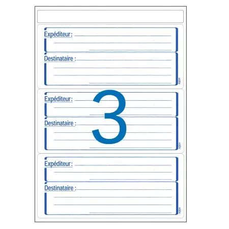 Etiquettes Agipa Exp&eacute;dition A5 64x133