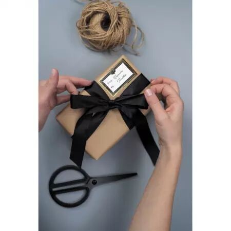 ETIQUETTES CADEAUX ADHESIVES GOLD PARTY X12