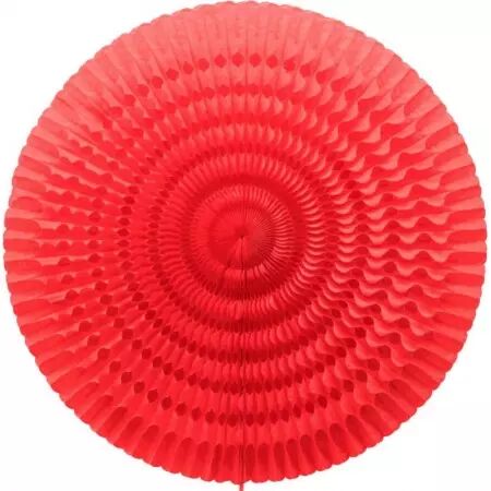 Eventail alv&eacute;ol&eacute; diam. 50 cm ROUGE / CO08101RG