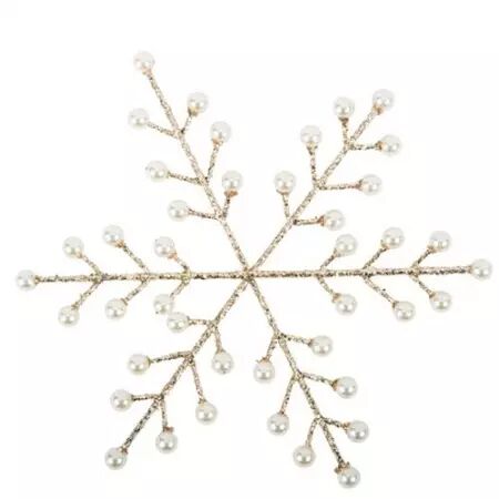 Flocon Le Glitter Perles Nacr&eacute;es et Paillettes Champagne 21,5cm