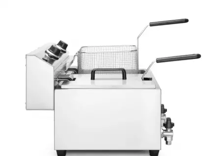 FRITEUSE MASTERCOOK 2X8L AVEC ROBINET 2X3500W