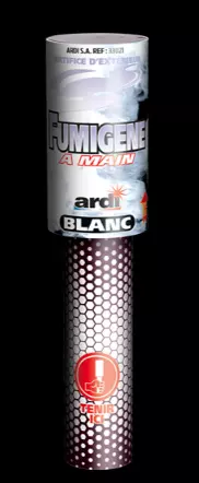 Fumigene a main blanc 
