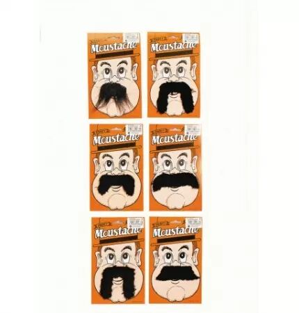 GRANDE MOUSTACHE NOIRE 6 ASS 