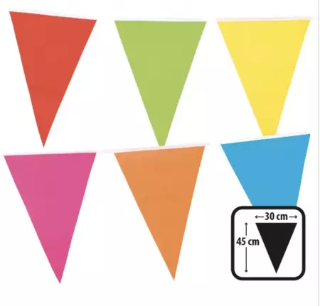 Guirlande 18 fanions PE XXL 45x30