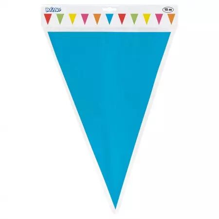 Guirlande de fanions g&eacute;ante PE multicolore (45 x 30 cm)(10 m)