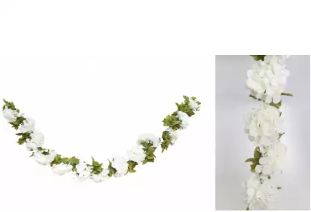 GUIRLANDE HORTENSIA BLANC