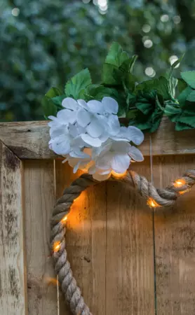 GUIRLANDE HORTENSIA BLANC