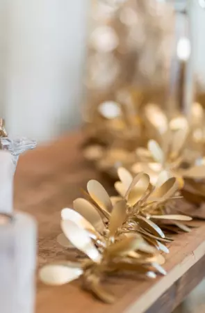 GUIRLANDE NOEL LIBELLULE OR MAT