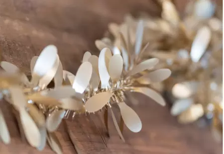 GUIRLANDE NOEL LIBELLULE OR MAT