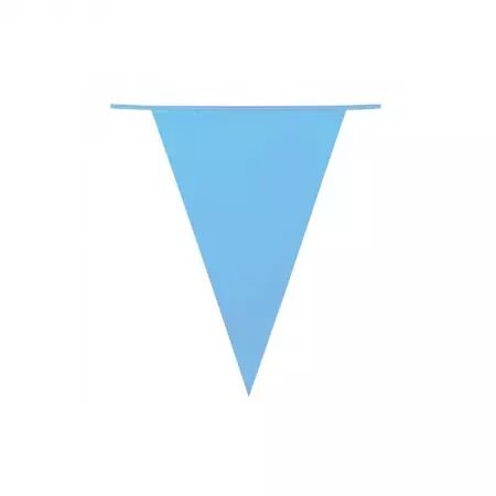 GUIRLANDE PE FANIONS 30X20 BLEU CLAIR 