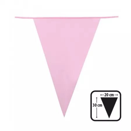 GUIRLANDE PE FANIONS 30X20 ROSE