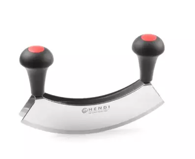 HACHOIR DEMI LUNE DOUBLE LAME 251MM INOX PP 