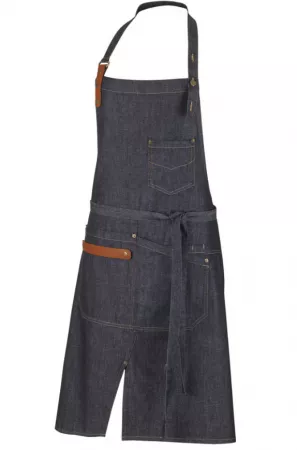 HAROLD TABLIER DENIM CUIR