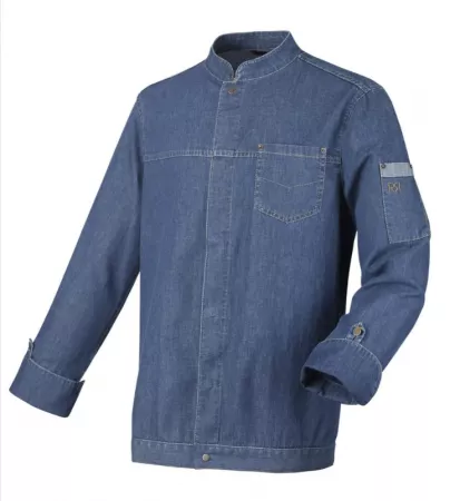  HARPER MANCHE LONGUE DENIM DELAVE