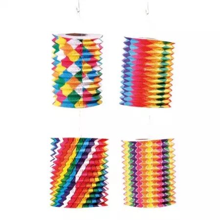 LAMPION CYL.BARIOLE 13CM	