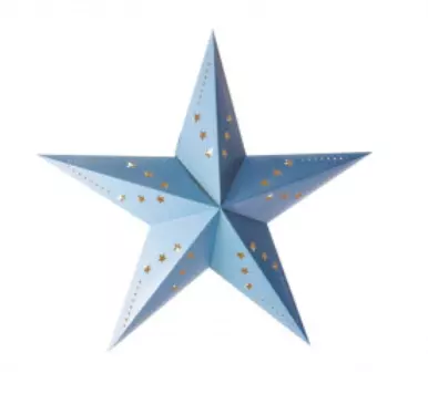 LANTERNE &Eacute;TOILE 60CM BLEU PASTEL