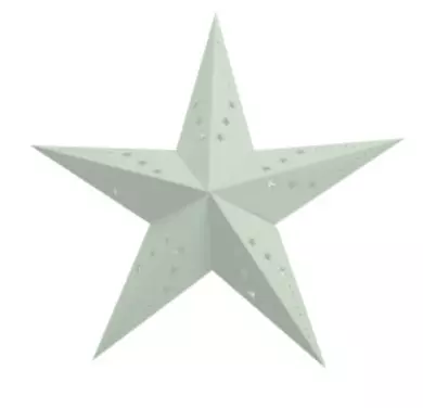 LANTERNE &Eacute;TOILE 60CM VERT PASTEL