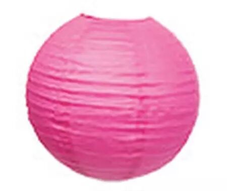 LANTERNE FUSHIA 35CM BLANC