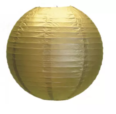 LANTERNE JAPONAISE 35CM DOREE