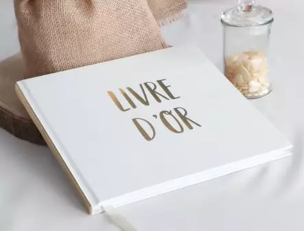 LIVRE D OR OR METAL 96 PAGES 