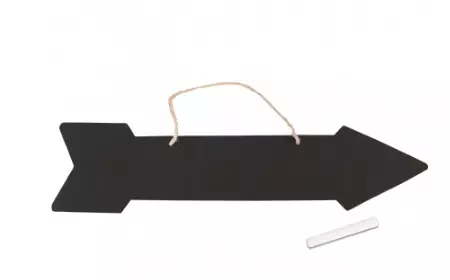 LOTS 3 FLECHES SIGNALETIQUES CARTON ARDOISE AVEC CRAIE