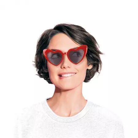 LUNETTES VINTAGE COEUR ROUGE