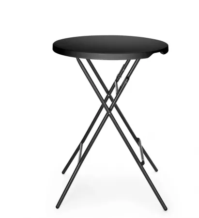 Mange-debout rond noir HDPE pliable 800X1100 MM