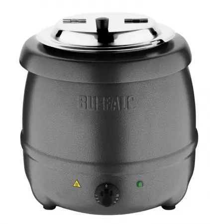 Marmite &agrave; soupe Buffalo gris graphite 10L