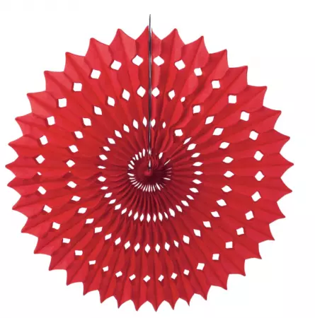 Mini eventail ROUGE 20cm