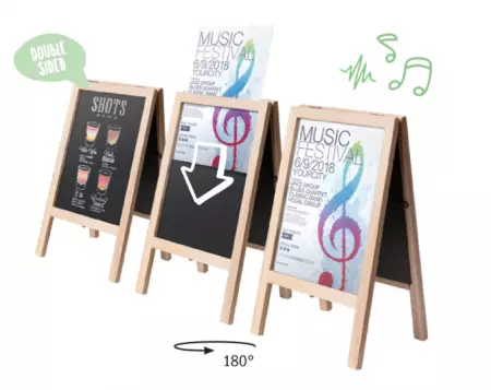 MINI PANNEAU ARDOISE 24X15X2cm