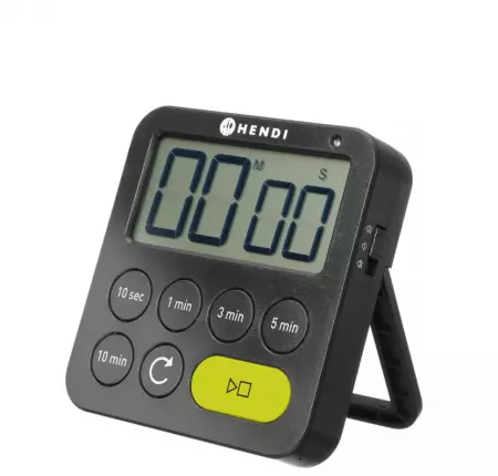 Minuteur, HENDI, Noir 82x20x(H)88mm
