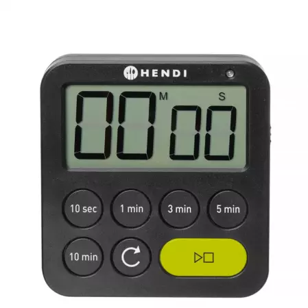Minuteur, HENDI, Noir 82x20x(H)88mm