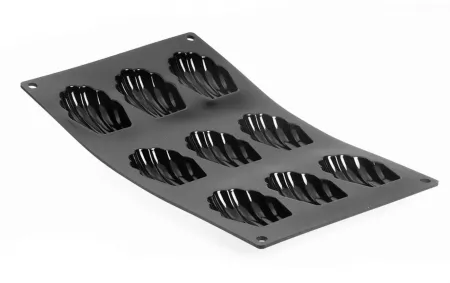 MOULFLEX NOIR - PLAQUE DE 9 MADELEINES