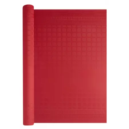 Nappe Damass&eacute;e 1.20x25m ROUGE