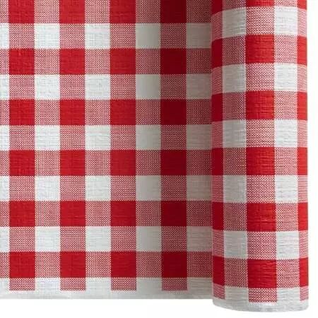 Nappe Toile de Lin 1.20x25m CELINE ROUGE