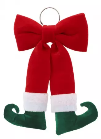 NOEUD PIEDS P&Egrave;RE NOEL ROUGE