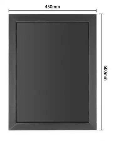 Olympia Wallboard Black Wooden Frame - 450x600mm