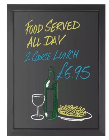 OlympWallboard Black Wooden Frame - 600x800mm